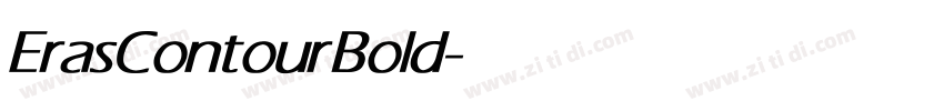 ErasContour Bold字体转换